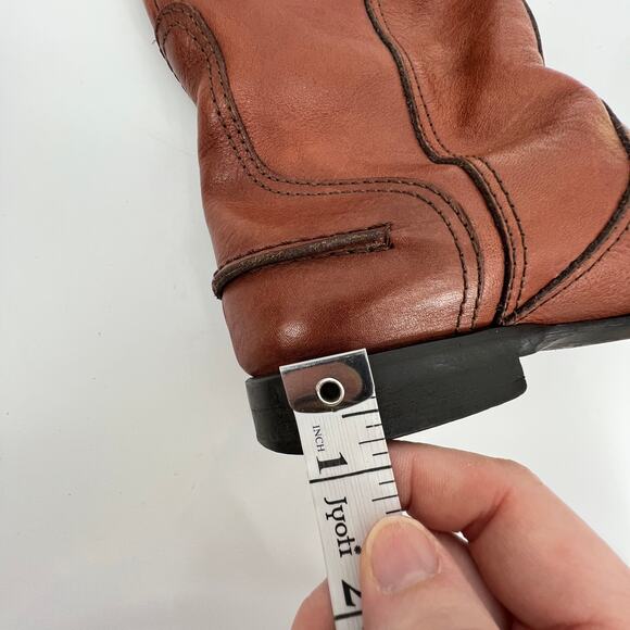 Madewell 1937 Footwear The Archive Riding Boot Size 6 Cognac Brown Leather Italy - Picture 9 of 9